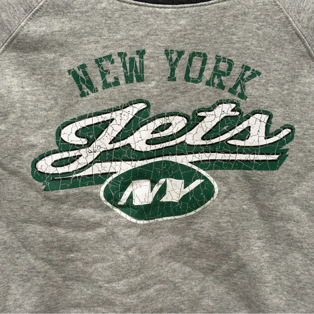 NFL Team‎ Apparel Youth Girls New York Jets Crop Top Grey Color Size L 10/12 NWT